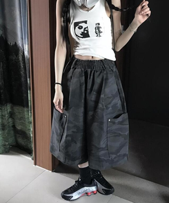 ショートパンツ ミリタリーバミューダパンツ CHARCOAL