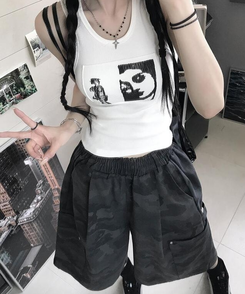 ショートパンツ ミリタリーバミューダパンツ CHARCOAL