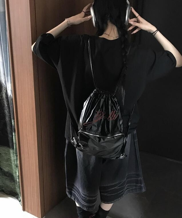 スマイルハート半袖Tシャツ BLACK
