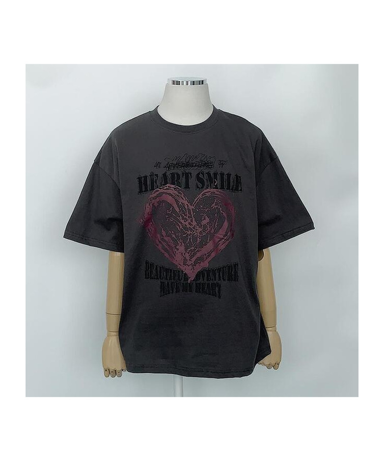 スマイルハート半袖Tシャツ