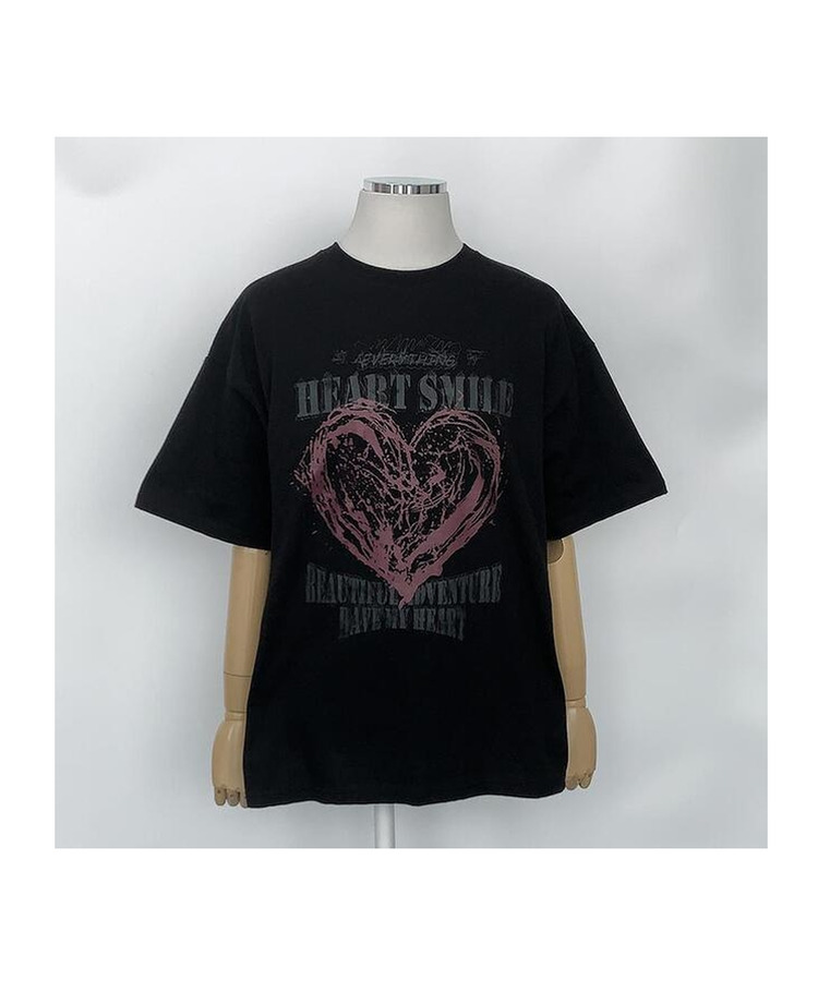 スマイルハート半袖Tシャツ