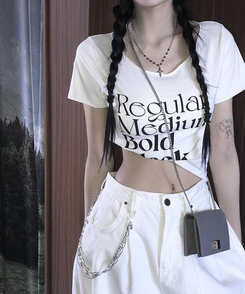 半袖Tシャツ ステッドレタリング半袖Tシャツ WHITE