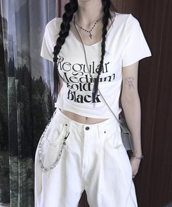半袖Tシャツ ステッドレタリング半袖Tシャツ WHITE