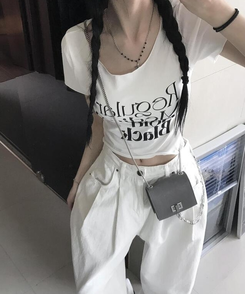 半袖Tシャツ ステッドレタリング半袖Tシャツ WHITE