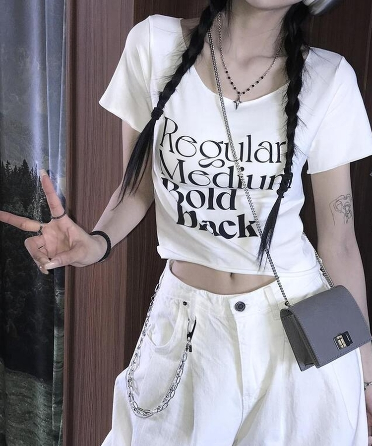 半袖Tシャツ ステッドレタリング半袖Tシャツ WHITE