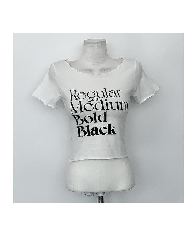 ステッドレタリング半袖Tシャツ