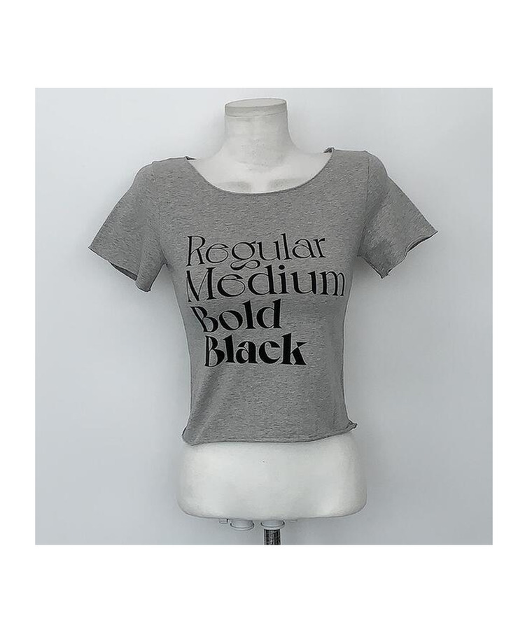 ステッドレタリング半袖Tシャツ