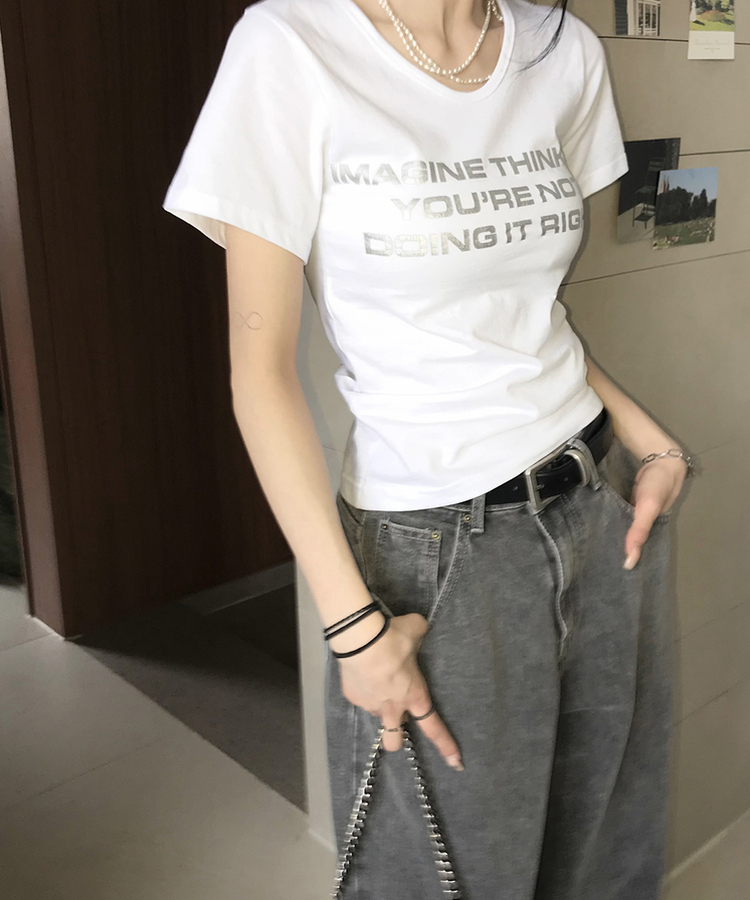 アイデン半袖Tシャツ WHITE