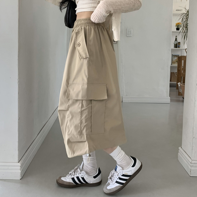 ツーピンタックカーゴバミューダパンツ BEIGE