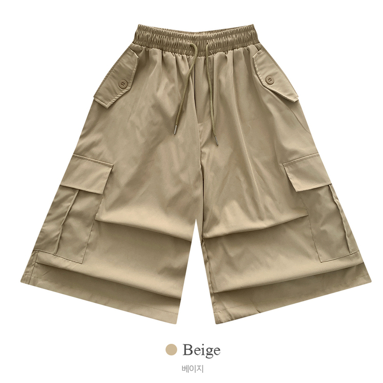 ツーピンタックカーゴバミューダパンツ