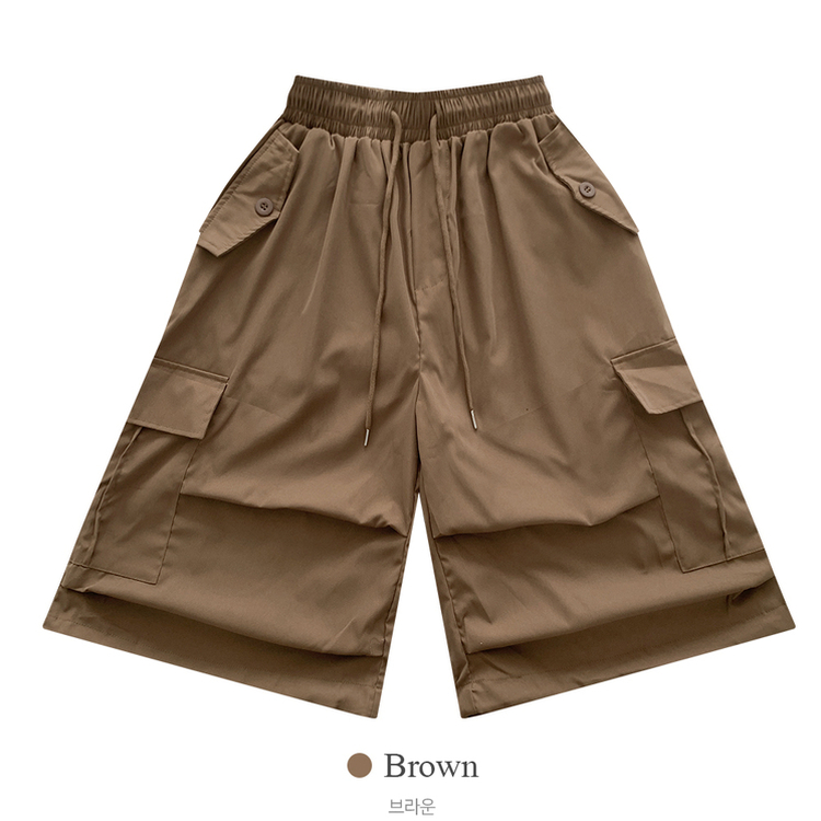 ツーピンタックカーゴバミューダパンツ