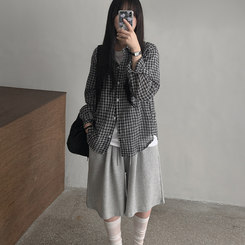 コットンバミューダトレーニングパンツ GREY