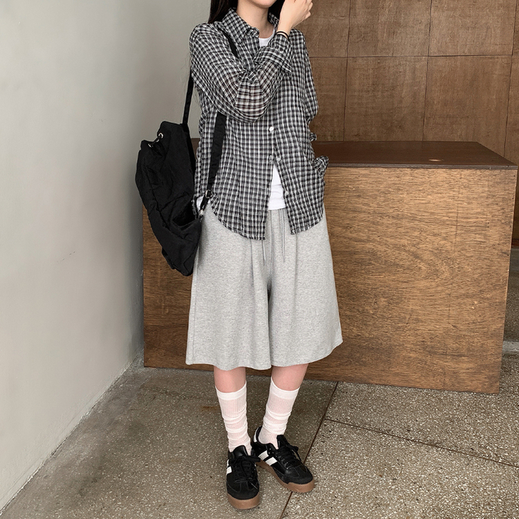 コットンバミューダトレーニングパンツ GREY