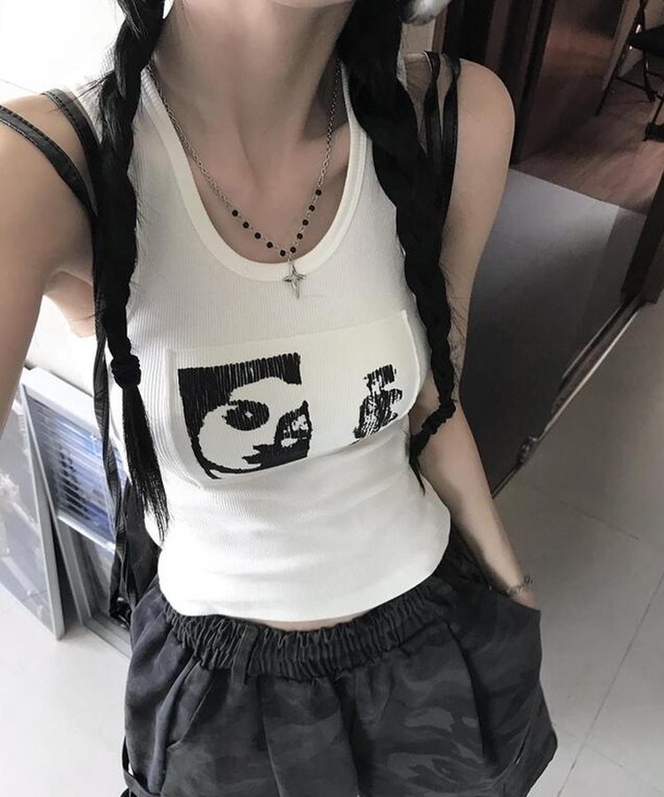 シャインクロップキャミソール IVORY