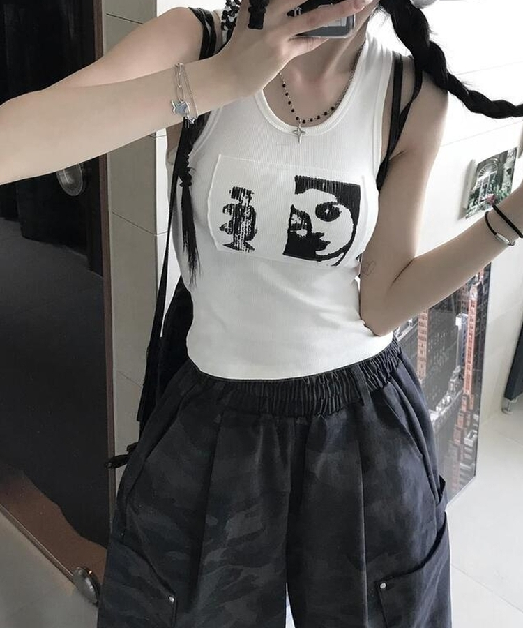 シャインクロップキャミソール IVORY