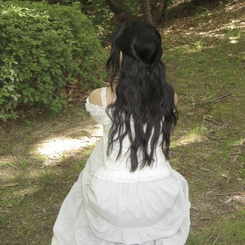 ブラウス パンチングレースボタン半袖ブラウス IVORY