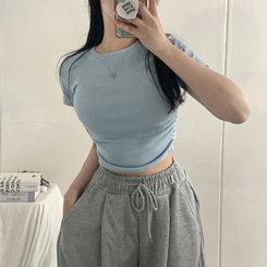 半袖Tシャツ スパンシャーリング半袖Tシャツ(5color) SKYBLUE