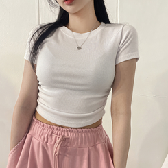 半袖Tシャツ スパンシャーリング半袖Tシャツ(5color) IVORY