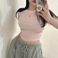 半袖Tシャツ スパンシャーリング半袖Tシャツ(5color) PINK