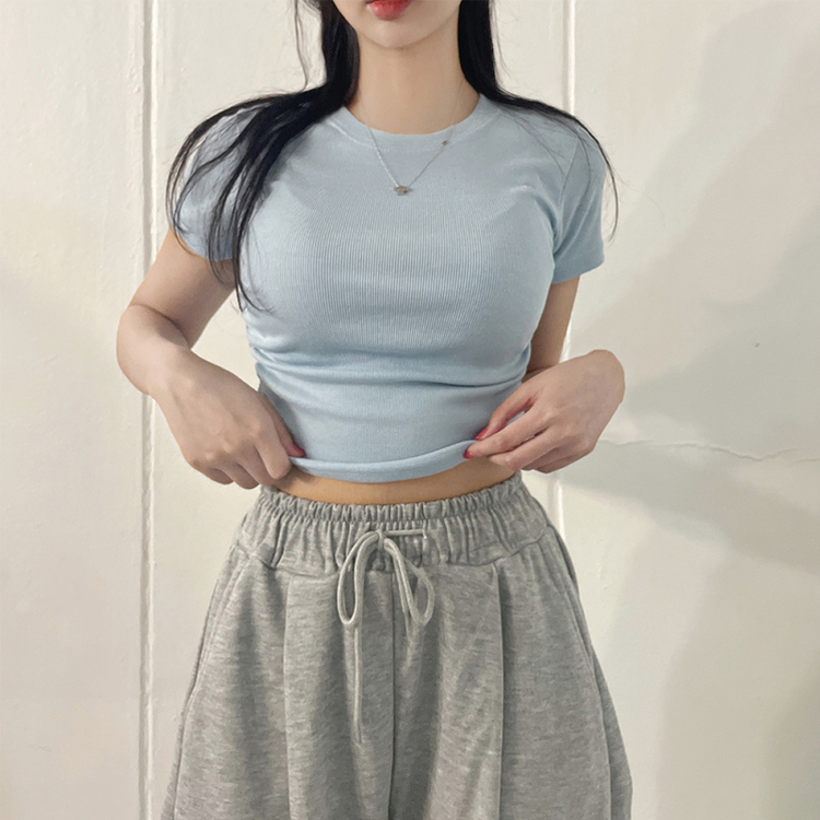 スパンシャーリング半袖Tシャツ(5color) SKYBLUE