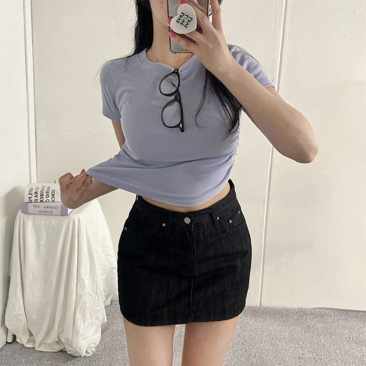 スパンシャーリング半袖Tシャツ(5color) PURPLE
