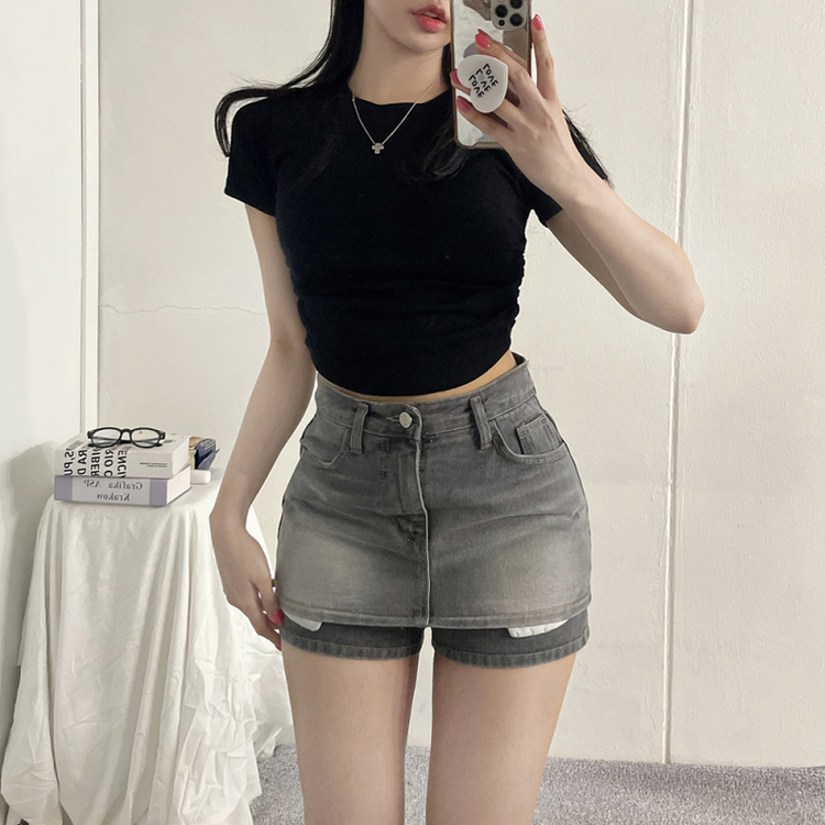 スパンシャーリング半袖Tシャツ(5color) BLACK