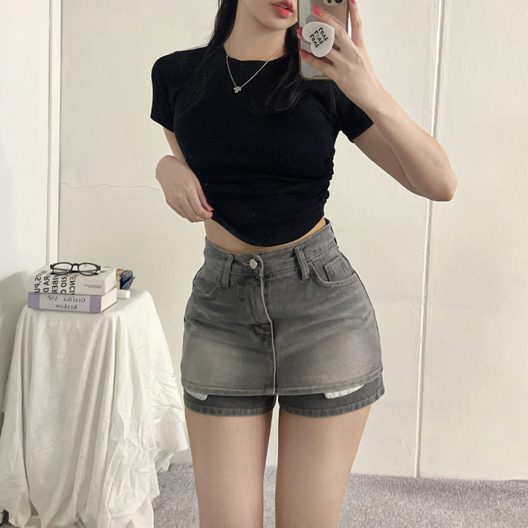 スパンシャーリング半袖Tシャツ(5color) BLACK