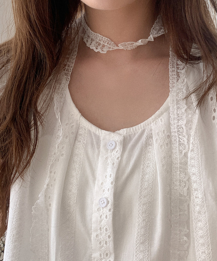 レースタイマフラー IVORY