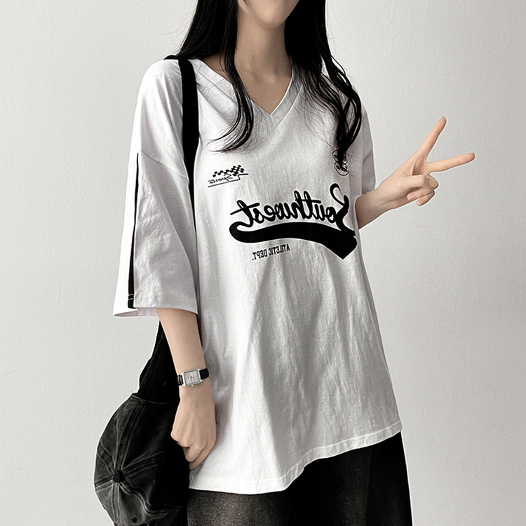 RUNSEOKJIN Vネック Tシャツ フォトカード付き ヘビーウェイトVネックTシャツ｜5.6oz｜00108-VCT｜Printstarr