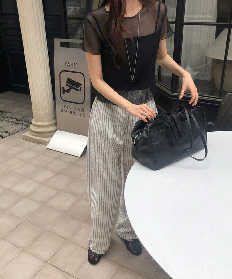 ビリーストライプパンツ IVORY