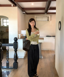 シースルーカーディガン(5color) OLIVE