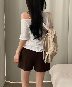 ペンダントショートパンツ(6color) BROWN