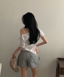 ペンダントショートパンツ(6color) MELANGE GRAY