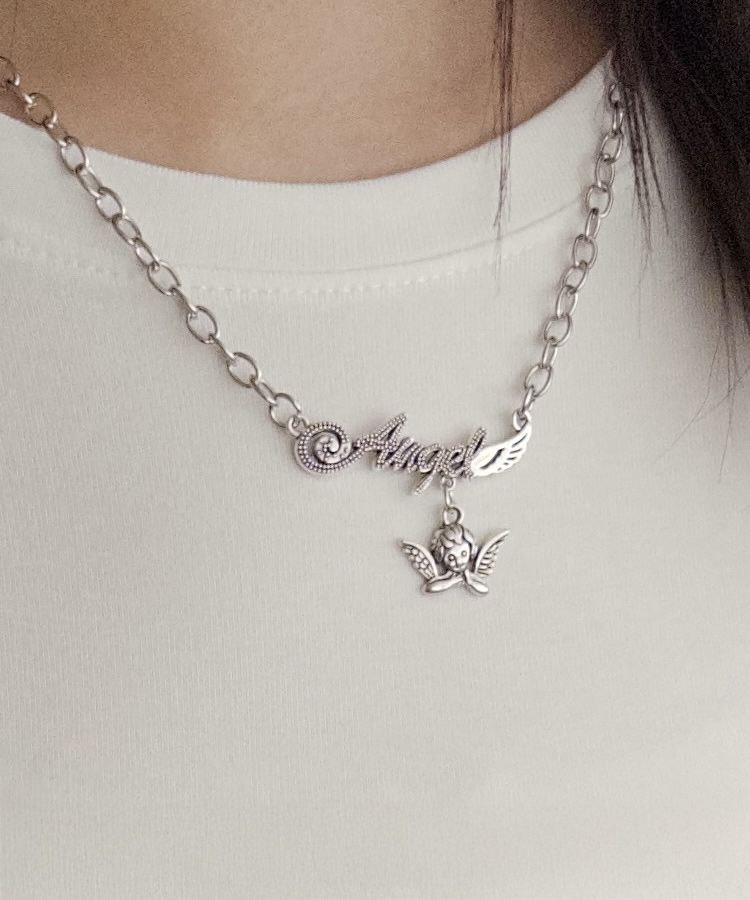 ジュエリー エンジェルチェーンネックレス SILVER