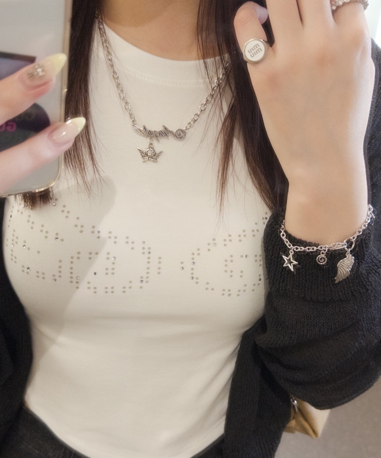 エンジェルチェーンネックレス SILVER