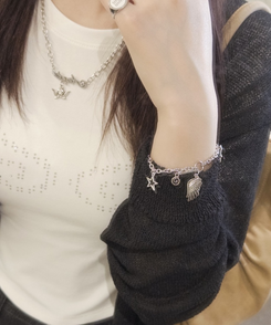 ジュエリー トグルバーチェーンブレスレット SILVER