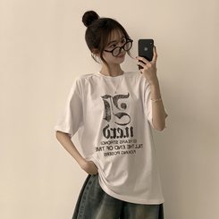半袖Tシャツ ラウンドビッグサイズ半袖Tシャツ WHITE