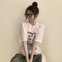 半袖Tシャツ ラウンドビッグサイズ半袖Tシャツ WHITE