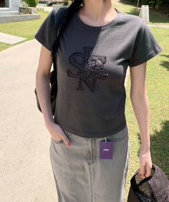 半袖Tシャツ シエンスリム半袖Tシャツ CHARCOAL