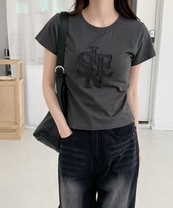 半袖Tシャツ シエンスリム半袖Tシャツ CHARCOAL