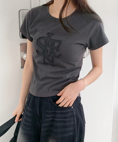 半袖Tシャツ シエンスリム半袖Tシャツ CHARCOAL