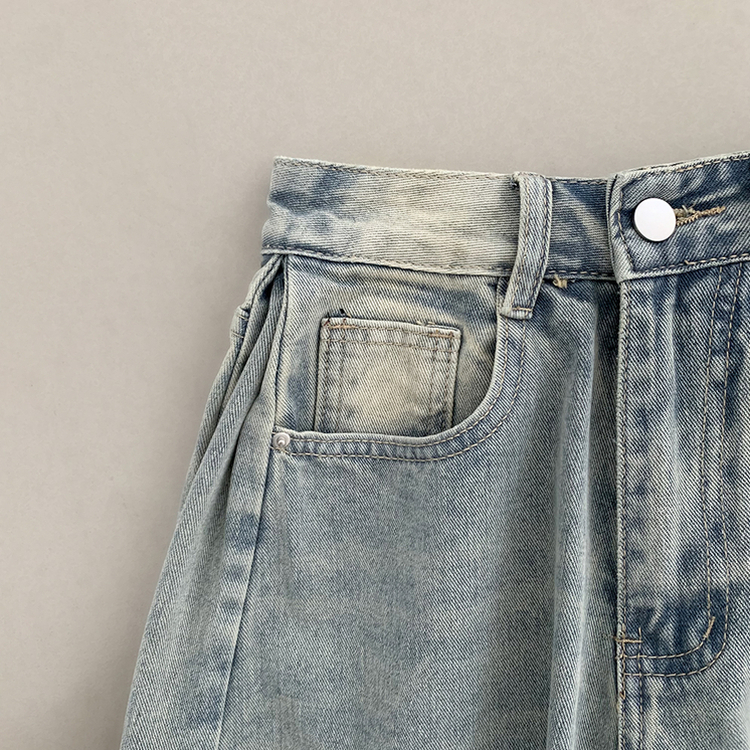 여름필수 사이드핀턱 빈티지워싱 데님 버뮤다팬츠 5부 6부 7부 여름 청반바지 숏팬츠