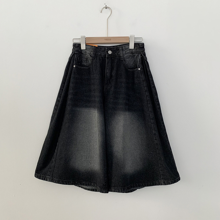 여름필수 사이드핀턱 빈티지워싱 데님 버뮤다팬츠 5부 6부 7부 여름 청반바지 숏팬츠