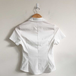 スリムクロップラインシャツ