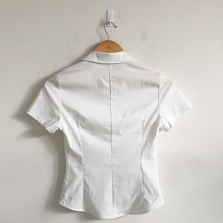 スリムクロップラインシャツ