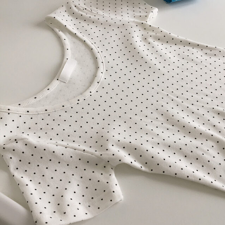 ドットクロップ半袖Tシャツ