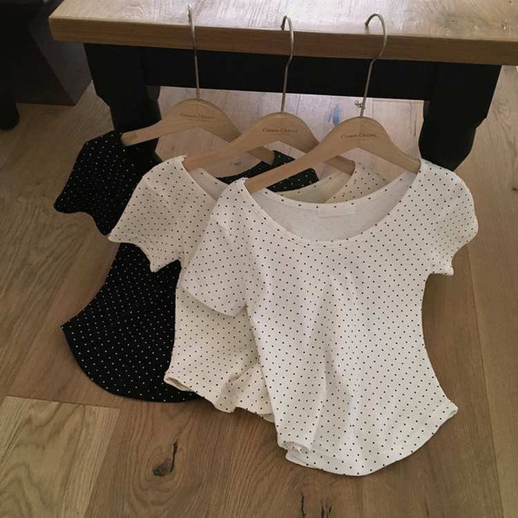 ドットクロップ半袖Tシャツ