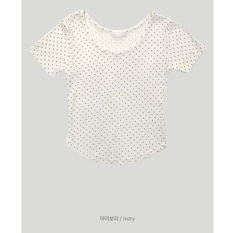 ドットクロップ半袖Tシャツ
