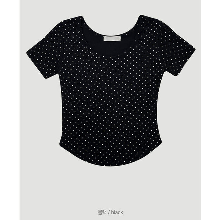 ドットクロップ半袖Tシャツ