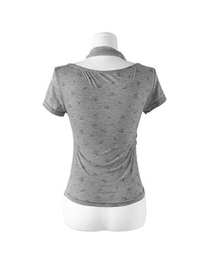 フラワーシャーリング半袖Tシャツ